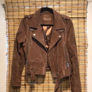 Blank NYC Leather Suede Moto Jacket